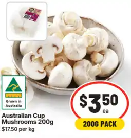 IGA Australian Cup Mushrooms offer