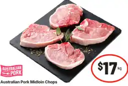 IGA Australian Pork Midloin Chops offer