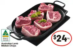 IGA Australian Lamb Midloin Chops offer