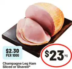 IGA Champagne Leg Ham offer