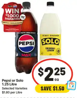 IGA Pepsi or Solo offer