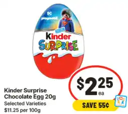 IGA Kinder Surprise Chocolate Egg offer