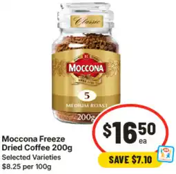 IGA Moccona Freeze Dried Coffee offer