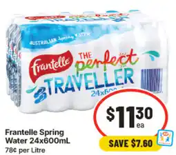 IGA Frantelle Spring Water offer