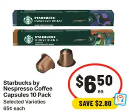 IGA Starbucks by Nespresso Coffee Capsules offer