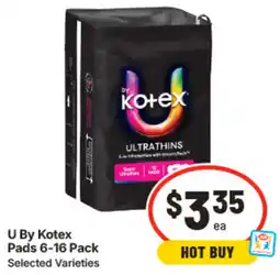 IGA U By Kotex Pads offer