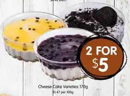 Spudshed Cheese Cake Varieties offer