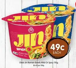 Spudshed Otoki Jin Ramen Bowls Mild Or Spicy offer