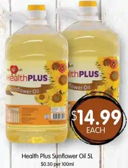 Spudshed Health Plus Sunflower Oil offer