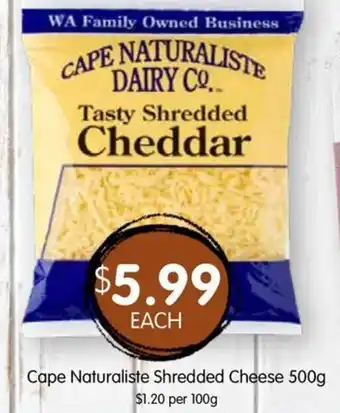 Spudshed Cape Naturaliste Shredded Cheese offer