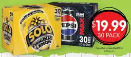 Spudshed Pepsi Max or Solo offer