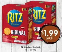 Spudshed Ritz Crackers offer