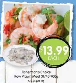Spudshed Fisherman's Choice Raw Prawn Meat 31/40 offer