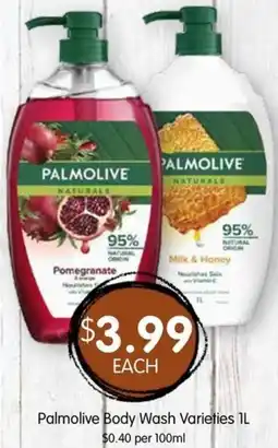 Spudshed Palmolive Body Wash Varieties offer