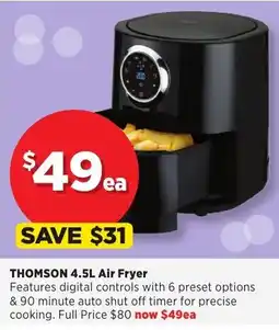 Spotlight THOMSON Air Fryer offer