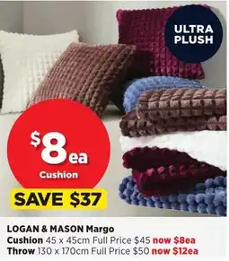 Spotlight LOGAN & MASON Margo Cushion offer