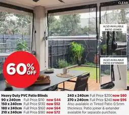 Spotlight Heavy Duty PVC Patio Blinds offer