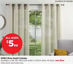 Spotlight ESSEX Sheer Eyelet Curtains offer