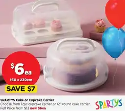 Spotlight SPARTYS Cake or Cupcake Carrier offer