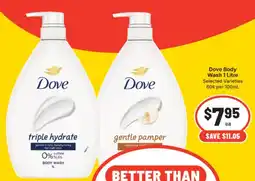 Supa Valu Dove Body Wash offer