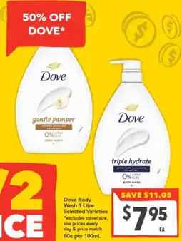 Supa Valu Dove Body Wash offer