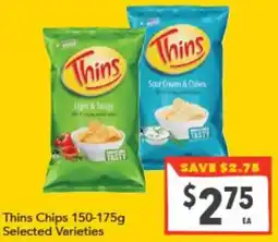 Supa Valu Thins Chips offer