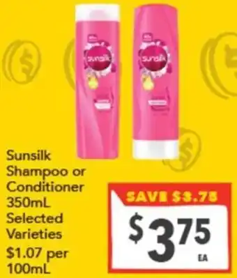 Supa Valu Sunsilk Shampoo or Conditioner offer