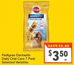 Supa Valu Pedigree Dentastix Daily Oral Care offer