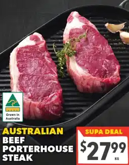 Supa Valu Australian beef porterhouse steak offer