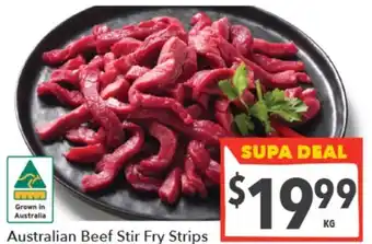 Supa Valu Australian Beef Stir Fry Strips offer