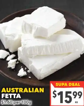 Supa Valu Australian fetta offer