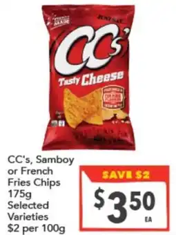 Supa Valu CC's, Samboy or French Fries Chips offer