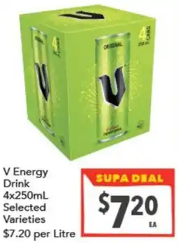 Supa Valu V Energy Drink offer