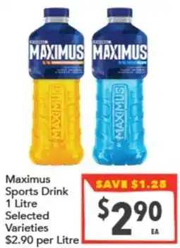 Supa Valu Maximus Sports Drink offer
