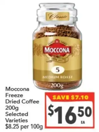 Supa Valu Moccona Freeze Dried Coffee offer