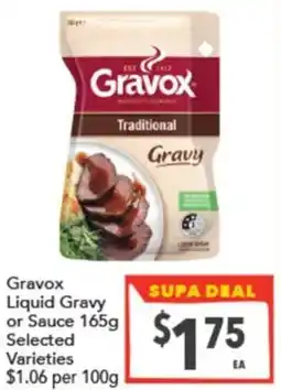 Supa Valu Gravox Liquid Gravy or Sauce offer