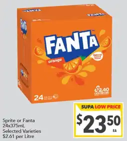 Supa Valu Sprite or Fanta offer