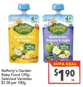 Supa Valu Rafferty's Garden Baby Food offer