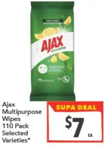 Supa Valu Ajax Multipurpose Wipes offer