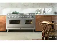 Designer Appliances Ilve 150cm ‘Quadra’ Dual Fuel Freestanding Cooker with Nano Coated Brass Burners offer