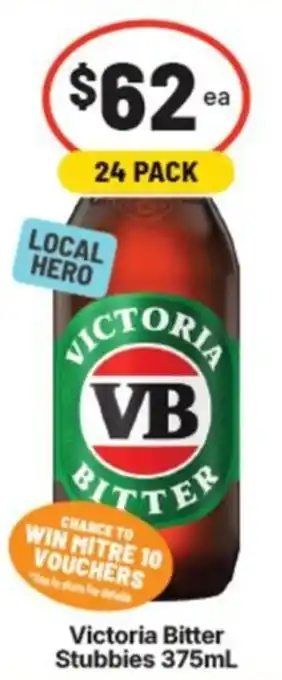 Supa Valu Victoria Bitter Stubbies offer