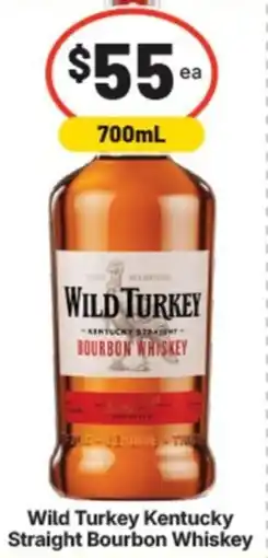 Supa Valu Wild Turkey Kentucky Straight Bourbon Whiskey offer