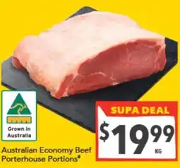 Supa Valu Australian Economy Beef Porterhouse Portions offer