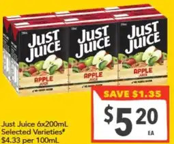 Supa Valu Just Juice es offer