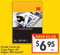 Supa Valu Kodak Universal Copy Paper A4 80gsm offer