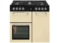 Designer Appliances Beko 90cm Heritage Dual Fuel Freestanding Cooker - Creme offer