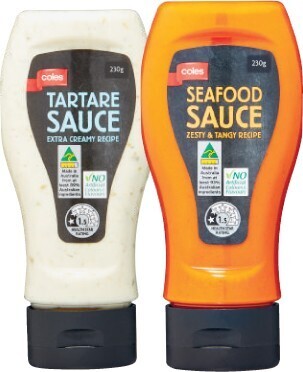 Coles Seafood Or Tartare Sauce 230g Offer At Coles