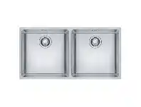 Designer Appliances Franke Maris Double Bowl Stainless Steel Sink with 3 Way Install offer