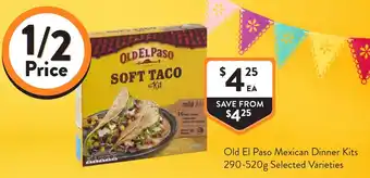 Foodworks Old El Paso Mexican Dinner Kits offer