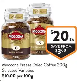 Foodworks Moccona Freeze Dried Coffee offer